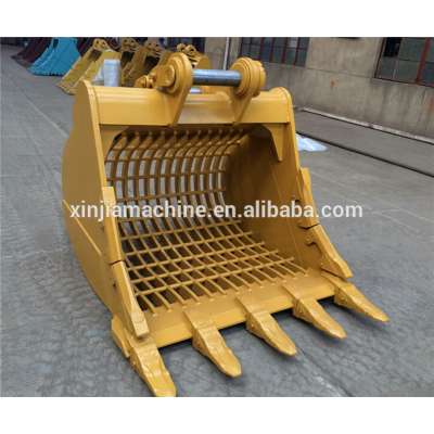 customized Doosan DX230 excavator skeleton bucket screen bucket