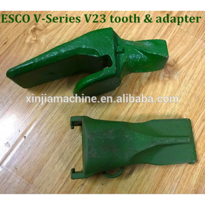 ESCO V19 V23 excavator bucket tips and adapter